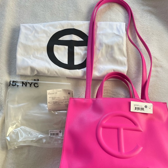 Authentic TELFAR Medium Tote Bag in Azalea / Pink / Fuschia- EXCELLENT condition - Picture 1 of 6